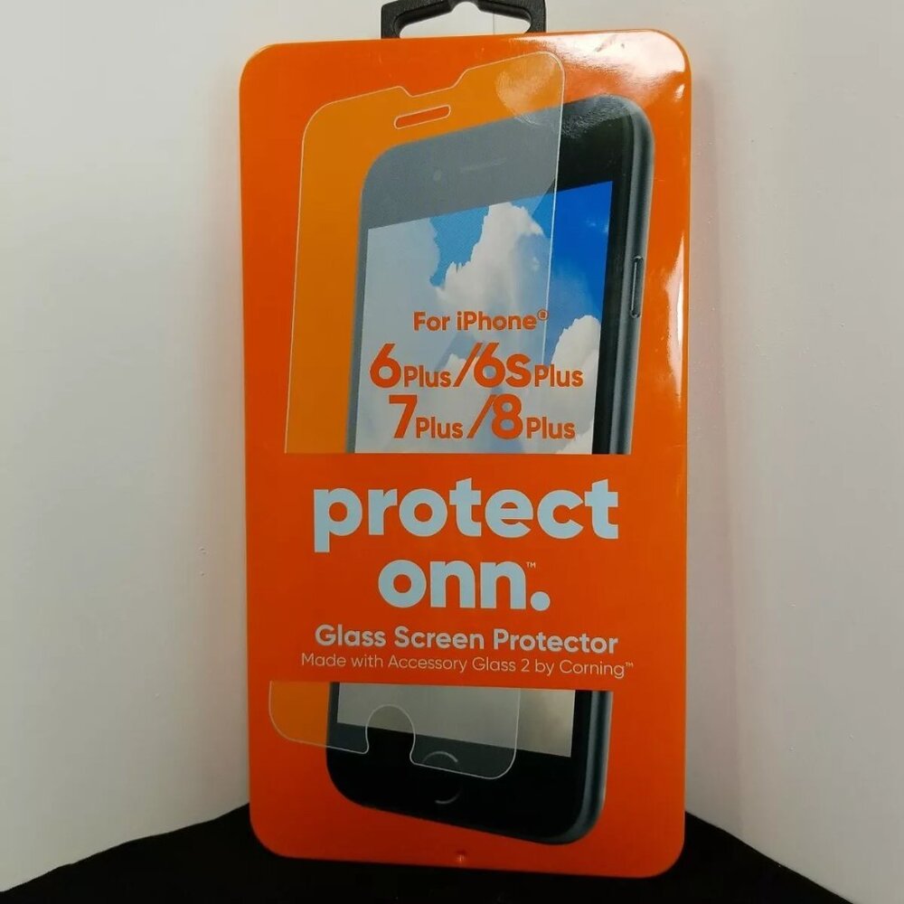 Protect Onn Tempered Glass Screen Protector iPhone 6Plus 6s Plus 7Plus 8Plus NEW